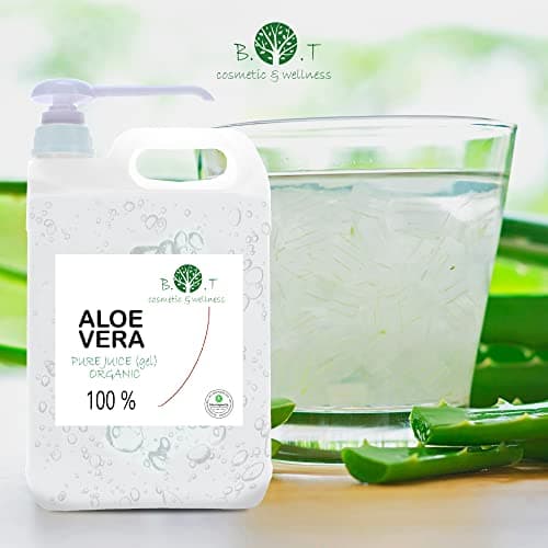 100% Reines Aloe Vera Gel für Gesicht und Körper - Feuchtigkeitscreme direkt aus Lanzarote Spanien - Trockene Haut leic