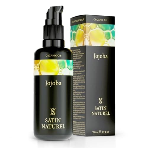 Satin Naturel Bio Jojobaöl 100ml – 100% Rein & Kaltgepresst – Gesichtsöl & Körperöl für Alle Hautarten – Vegane Naturpfl
