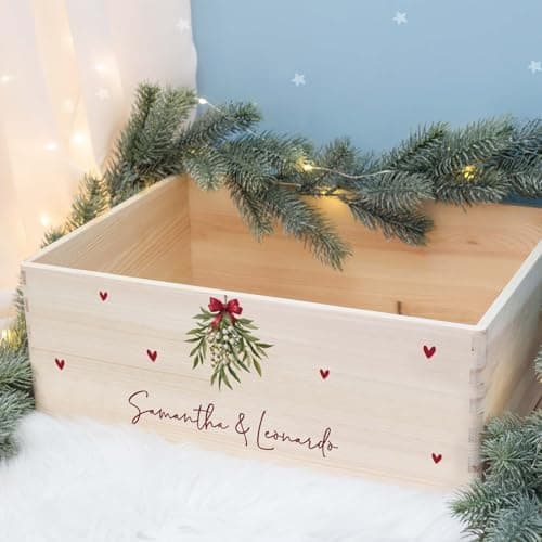 Personalisierte Adventskiste - Kinder Adventskalender aus Holz mit Namen - Weihnachtskalender für Kinder - hellomini (Re