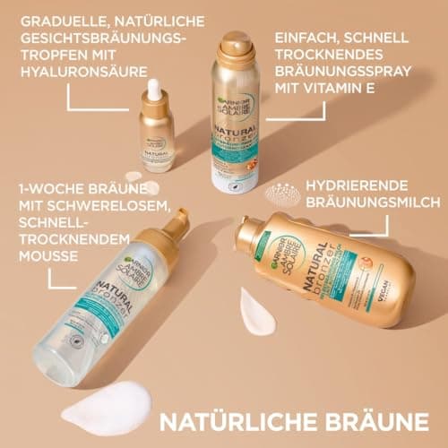 Garnier Selbstbräunungs-Konzentrat Serum 30 ml für natürlichen Teint
| Ambre Solaire Natural Bronzer 30 ml gleichmäßige