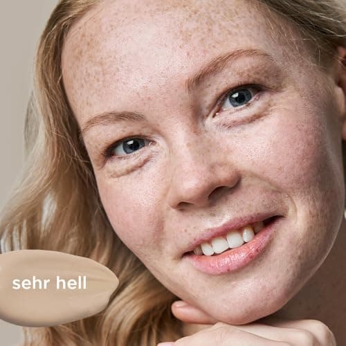 JUNGLÜCK Getöntes Gesichtsserum Vegan mit Hyaluronsäure - Gesichtspflege für ein natürliches No-Makeup-Look - Hell