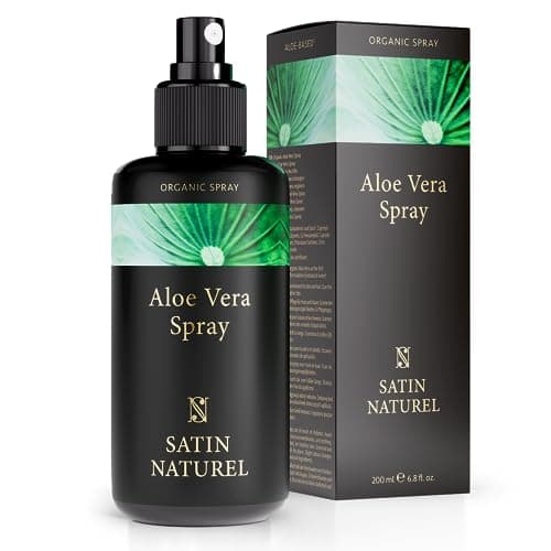Satin Naturel Aloe Vera Gel 100% Vegan - Natürlich & Wirksam für Alle - Ideal für Sonnenbrand & nach SONNE - 200ml - Hau
