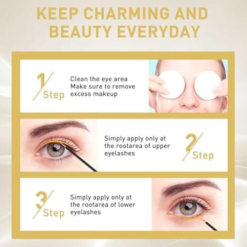 Wimpernwachstumsserum Augenbrauen Serum 5ML - Für Längeres, Dickeres, Volleres Wachstum mit langanhaltender Wirkung