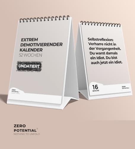 Demotivierender Adventskalender für Erwachsene - 30 Tage voller Hoffnungslosigkeit
| Erwachsener Demotivierender Advent