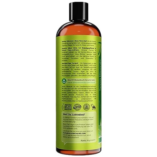 Aloe Vera Gel 99% Bio - 355 ml | ÖKO-TEST Sehr Gut | 100% Natur & Ohne Duftstoffe - Veganer Formel OHNE XANTHAN - aus EC