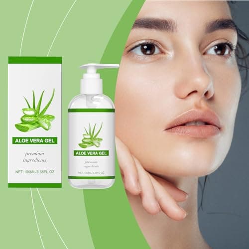 Aloe Vera Gel Bio für Gesicht und Körper - Beruhigende Feuchtigkeitscreme After Sun, 100ml
| 100% Rein Aloe Vera Gel Bi