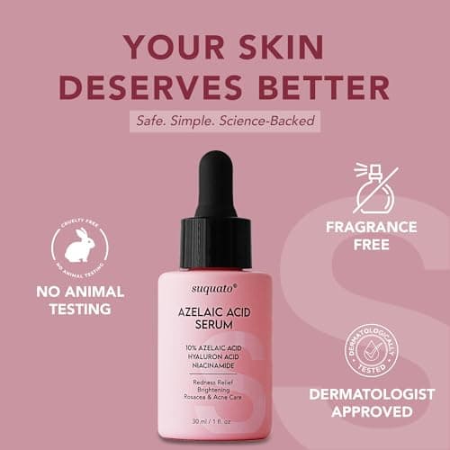 Azelainsäure Serum 10% - Antirötung & Aknestruczuk - Gesichtspflege für Rosacea & Rötungen (30ml)  
Azelainsäure Serum 1