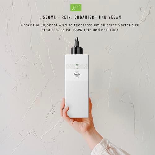 BIO Jojobaöl 100ml - Rein, Kaltgepresst - Reinigung und Pflege für Haut und Haare - Glasflasche
| 100ml BIO Jojobaöl -