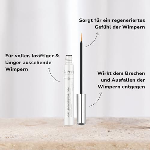 Lavera Lash Booster Serum - for voller & kräftige Wimpern - intensive Pflege der Wurzel - gegen brechen und ausfallen -