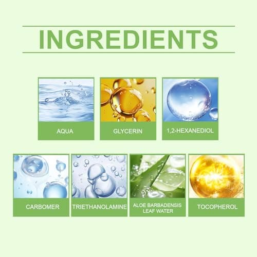 Aloe Vera Gel Bio für Gesicht und Körper - Beruhigende Feuchtigkeitscreme After Sun, 100ml
| 100% Rein Aloe Vera Gel Bi