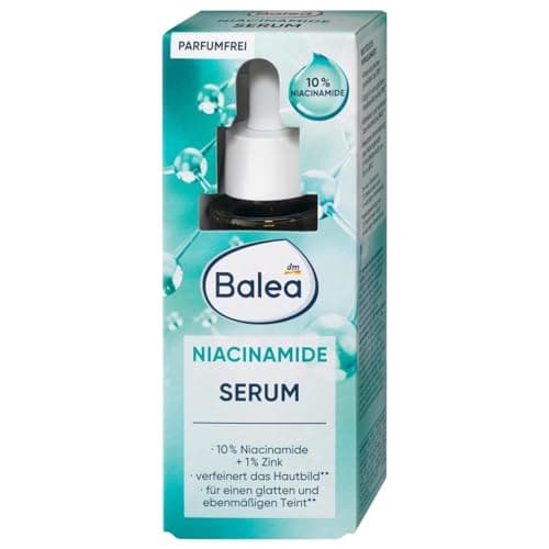 Balea Niacinamide Serum 30 ml für reife Haut
| Balea Niacinamide Serum 30 ml zur Feinerschmiere
| Balea Niacinamide Ser
