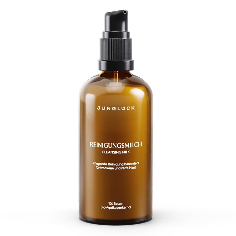 JUNGLÜCK Vegan Gesichtsreinigung mit BIO Aloe Vera & BIO Mandelöl
| JUNGLÜCK Reinigungsmilch Gesicht für empfindliche H