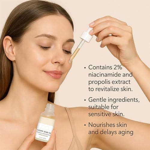 Niacinamide Serum - Feuchtigkeit Ölregulierung Gesichtserratung für Damen - Propolis - Skin Reinigung Erleichterte Pfleg