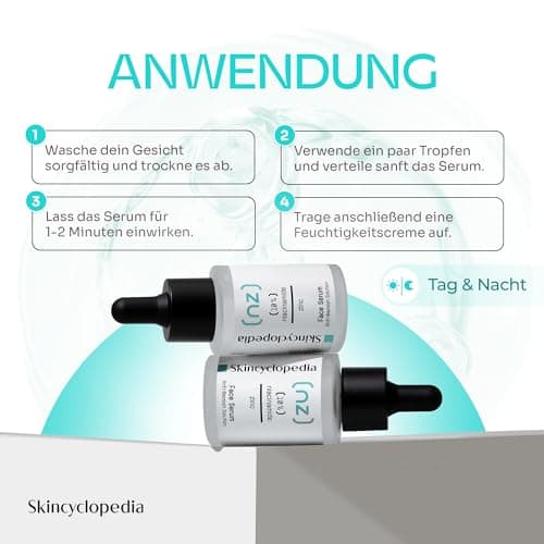 Skincyclopedia 10% Niacinamide Serum mit Zink für Pickelklingel, klärender Hautpflege, ent ☆klarat Unreinheiten, hochwir