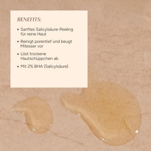 JUNGLÜCK 2% BHA Speeling Gesicht für unreine oder Mischhaut - Salicylsäure, BIO Aloe Vera, pore cleansing, shine reducin