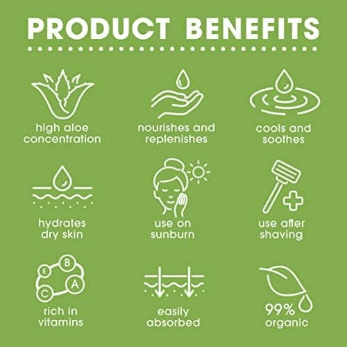 Derora Aloe Vera Gel | 100% Reine, Organische Aloe-Inhaltsstoffe zur Hautheilung | Tierversuchsfrei & Vegan, 500 ml