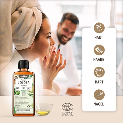Jojobaöl Bio - Rein, Natürlich & Kaltgepresst, Vegani für Haare und Nägel