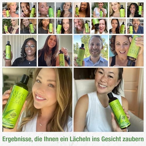 Aloe Vera Gel 99% Bio - 355 ml | ÖKO-TEST Sehr Gut | 100% Natur & Ohne Duftstoffe - Veganer Formel OHNE XANTHAN - aus EC
