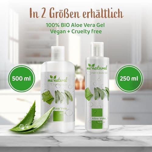 Bio Aloe Vera Gel Haare & Körper 2in1 | Made in Germany | Biologisches Aloe Vera Haar- und Körpergel 100 % Bio  
Bio Alo