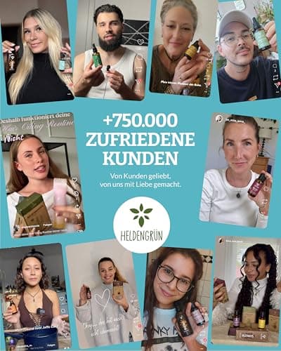 Heldengrün® BIO Jojobaöl - Sanftes Gesichtsöl & Haarepflege - Kosmetik für Gesicht, Haut & Haare COSMOS Organic von Ecoc
