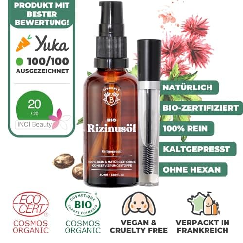 BIONOBLE Jojobaöl Bio Kaltgepresst für Sehnenpflege und Pickelregulation - Haare, Gesicht, Körper, Nägel - Hexanfrei, V