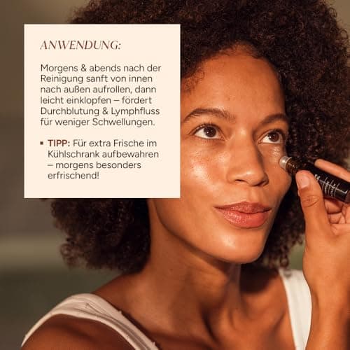 JUNGLÜCK Hyaluron Augengel Roll-On für Anti-Aging - Veganihaftung, Anti-Falten, Augenringe
| JUNGLÜCK Hyaluron Augengel