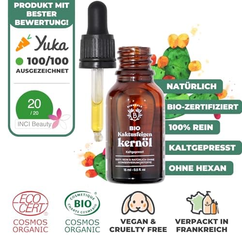 BIONOBLE Jojobaöl Bio Kaltgepresst für Sehnenpflege und Pickelregulation - Haare, Gesicht, Körper, Nägel - Hexanfrei, V