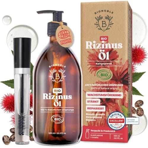 BIONOBLE Jojobaöl Bio Kaltgepresst für Sehnenpflege und Pickelregulation - Haare, Gesicht, Körper, Nägel - Hexanfrei, V
