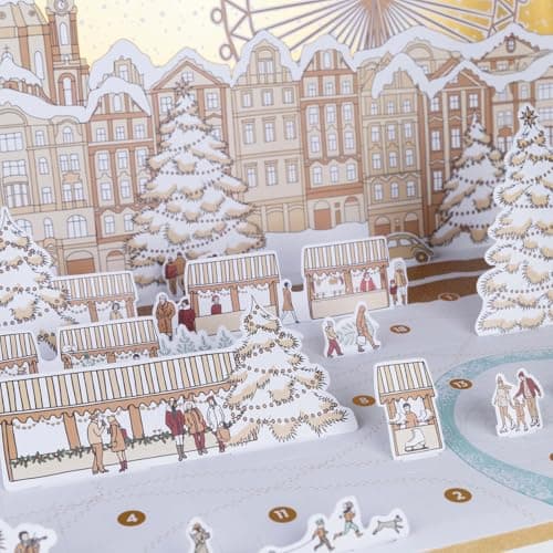 Accentra – Adventskalender Beauty WINTER MAGIC für Frauen mit 24 Wellness & Körperpflege Produkten – 3D Weihnachtskalend