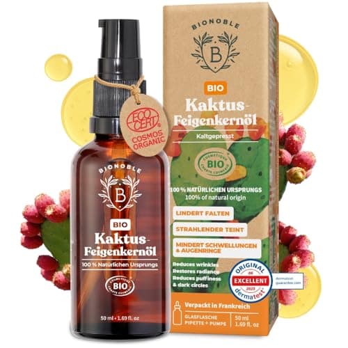 BIONOBLE Jojobaöl Bio Kaltgepresst für Sehnenpflege und Pickelregulation - Haare, Gesicht, Körper, Nägel - Hexanfrei, V