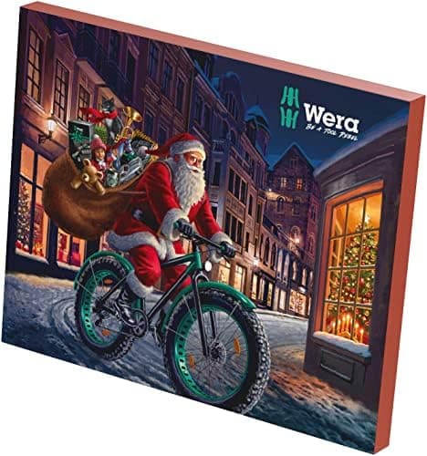 Wera Adventskalender 2025 - 28-teilig mit Schraubwerkzeugen für 18 Schraubprofile
| Wera 05136610001 Adventskalender 20