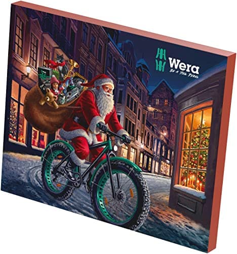 Wera Adventskalender 2025 - 28-teilig mit Schraubwerkzeugen für 18 Schraubprofile
| Wera 05136610001 Adventskalender 20
