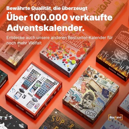 UMBRELLA® Retro Vintage Adventskalender 24x Süßigkeiten – Erinnerungen aus den 80ern, 90ern & 2000ern – Perfekt zum Nasc
