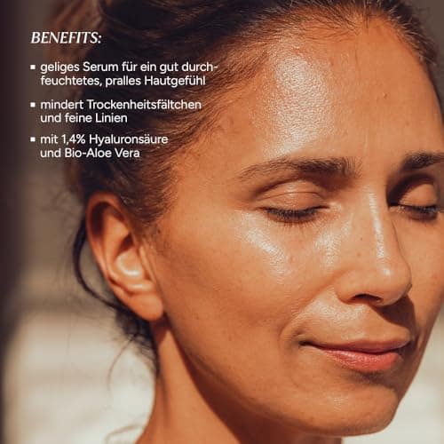 JUNGLÜCK Hyaluron Serum Hochdosiert für Altbewohner - Anti Aging Serum zur Verringerung von Trockenheitsfältchen
| JUNG