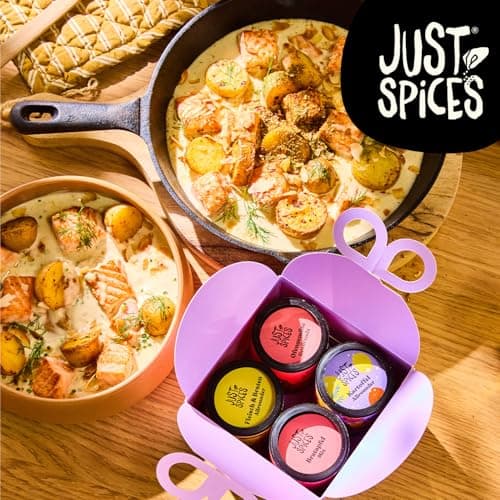 Just Spices Medium Gewürz Adventskalender 2025 - 24 leckere Gewürzmixe und Rezepte, 20 Gewürztütchen und 4 Dosen in Orig