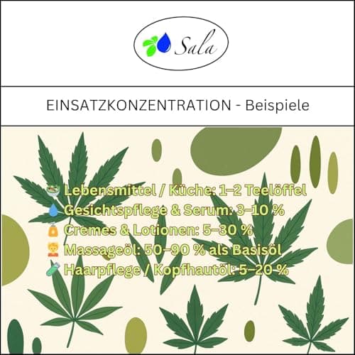 Sala Jojobaöl kaltgepresst BIO für Baby & Kind in Glasflasche 1 L EU Organic