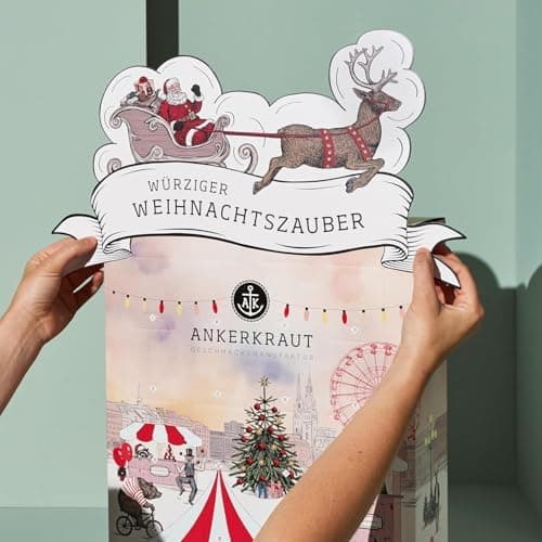 Ankerkraut "der Lütte" Adventskalender 2025 für Frauen, Männer und die ganze Familie, 24 Türchen zum Öffnen, Gewürze-Ide