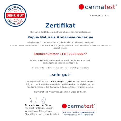 BIO Azelainsäure Serum Hochdosiert für Unreine und Sensible Haut • 100ml • Klärendes Serum mit Azelaic Acid, Panthenol