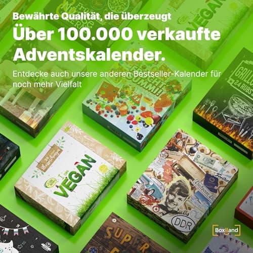 UMBRELLA® Retro Vintage Adventskalender 24x Süßigkeiten – Erinnerungen aus den 80ern, 90ern & 2000ern – Perfekt zum Nasc