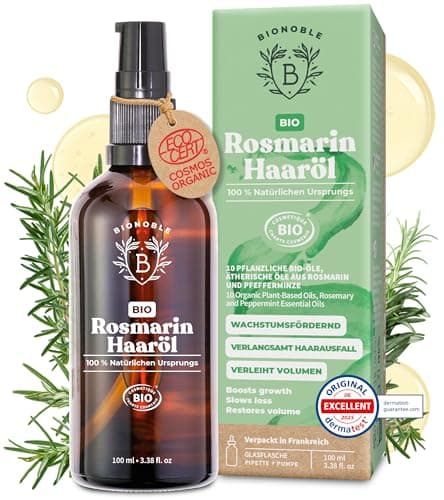 BIONOBLE Jojobaöl Bio Kaltgepresst für Sehnenpflege und Pickelregulation - Haare, Gesicht, Körper, Nägel - Hexanfrei, V