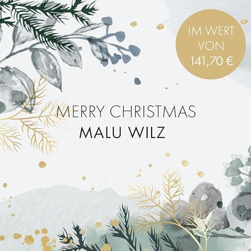 Malu Wilz Beauty Adventskalender für Pflege- und Kosmetikliebhaber mit 21 Ampullen & Mascara (Modell 2025)