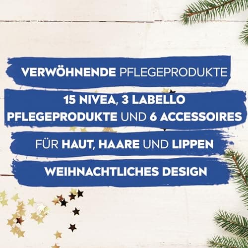 NIVEA Adventskalender 2025 - 24 Türchen mit verwöhnenden NIVEA Pflegeprodukten für die Adventszeit
| NIVEA Adventskalen