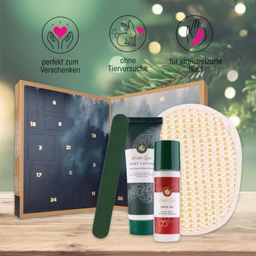 Accentra - Adventskalender Beauty 2025 mit 24 Wellness & Körperpflege Produkten – SPA Pflege für Frauen – perfekt für We