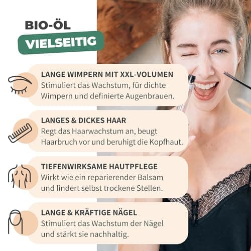 BIONOBLE Jojobaöl Bio Kaltgepresst für Sehnenpflege und Pickelregulation - Haare, Gesicht, Körper, Nägel - Hexanfrei, V