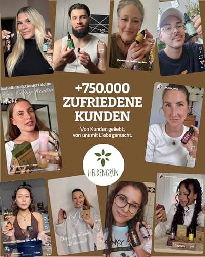 Heldengrün® BIO Jojobaöl - Sanftes Gesichtsöl & Haarepflege - Kosmetik für Gesicht, Haut & Haare COSMOS Organic von Ecoc