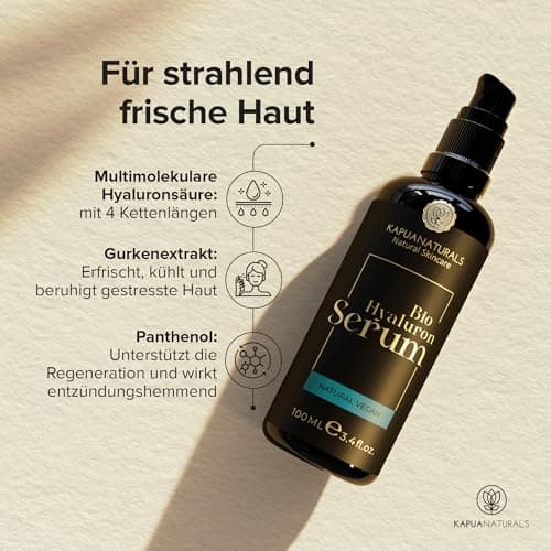 Bio Niacinamide Serum Hochdosiert für reife Haut 100ml • 10% Niacinamide + 1% Zink • Verkleinert Poren & verringert Flec