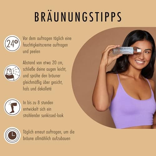 ST. MORITZ Selbstbräuner Face Mist - Für ein sanftes Bronzieren des Gesichts, ideal für tägliche Verwendung - Mit Pflanz