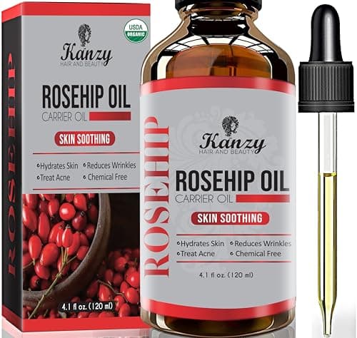 Kanzy Bio-Kalte-Druck-Jojobaöl 100% Reines Gold 120ml Gesichts- und Körperöl, Vegan & Hexanfrei, Anti-Falten, NATURALLY