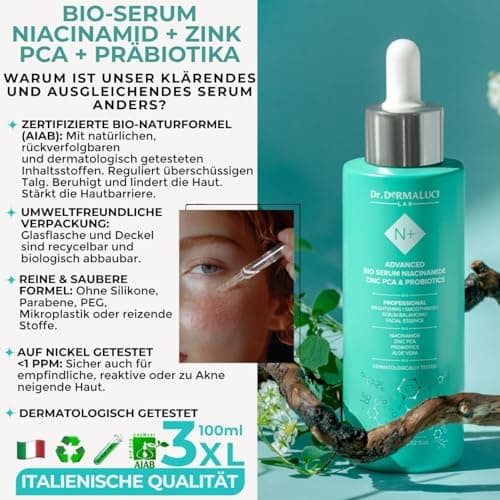 Gesichtsserum Niacinamid Aufhellend Für fettige & unreine Haut
| Gesichtsserum Porenverfeinernd 100ml NIACINAMID BIOMat