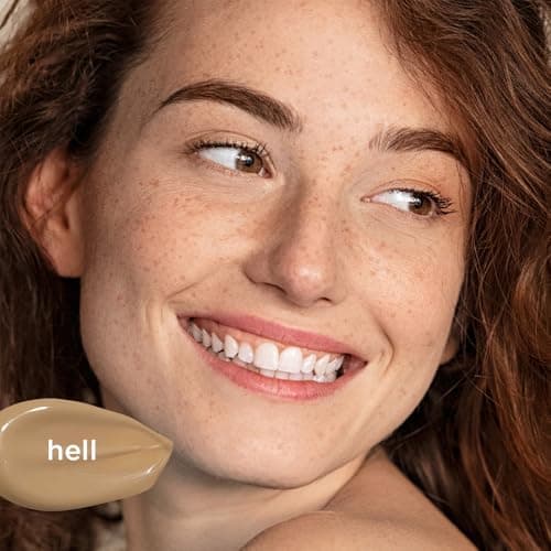 JUNGLÜCK Getöntes Gesichtsserum Vegan mit Hyaluronsäure - Gesichtspflege für ein natürliches No-Makeup-Look - Hell